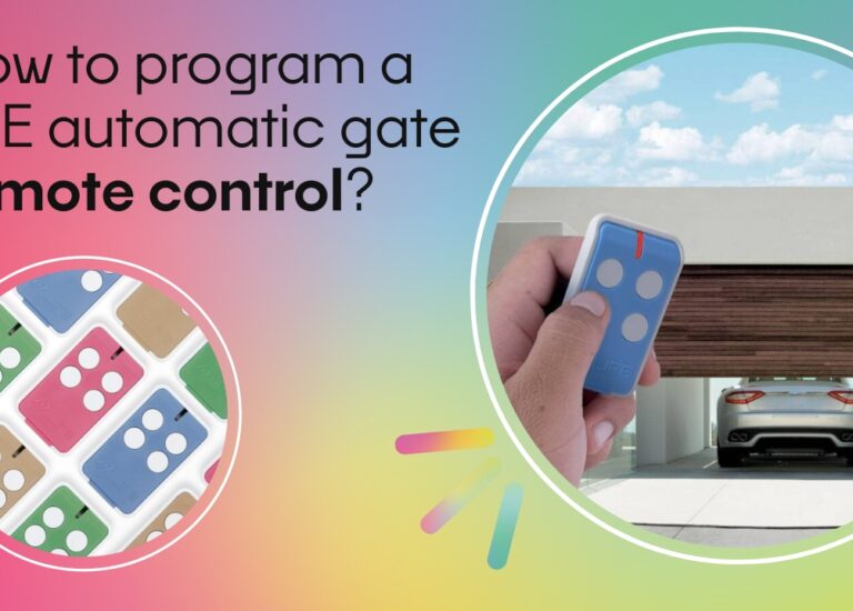 How to programme automatic gate remote control